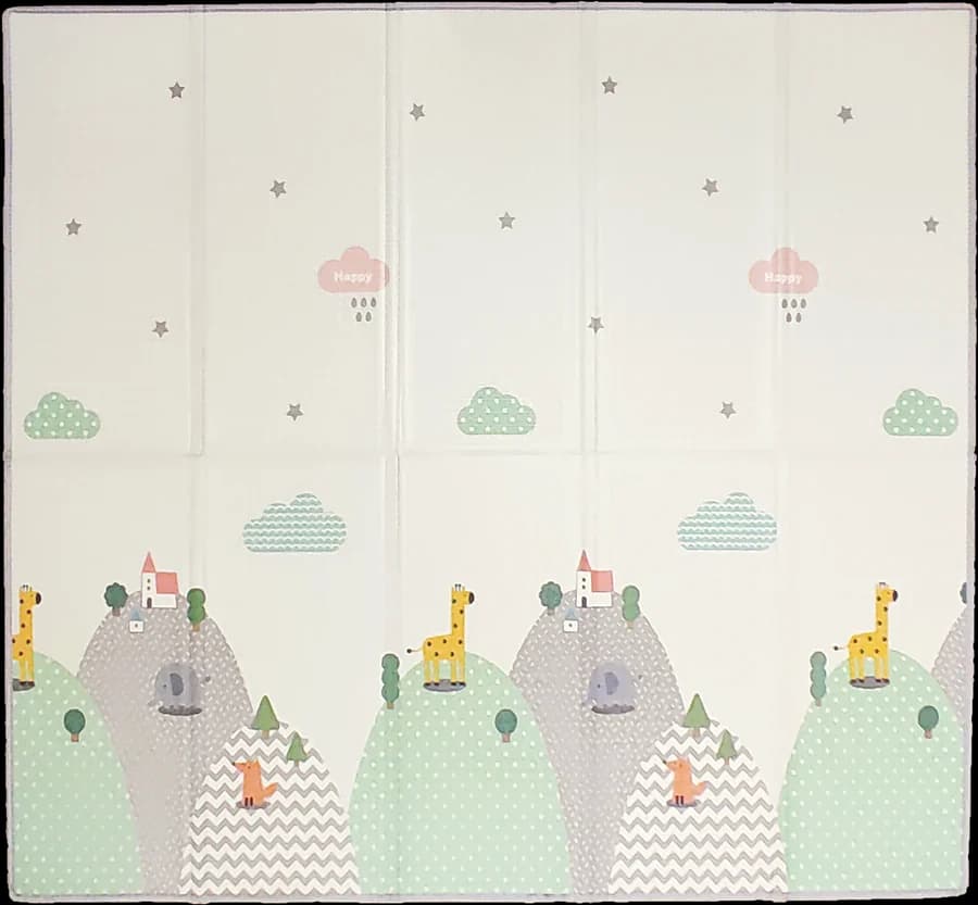 Le tapis déplié vu de dessus, côté rêve