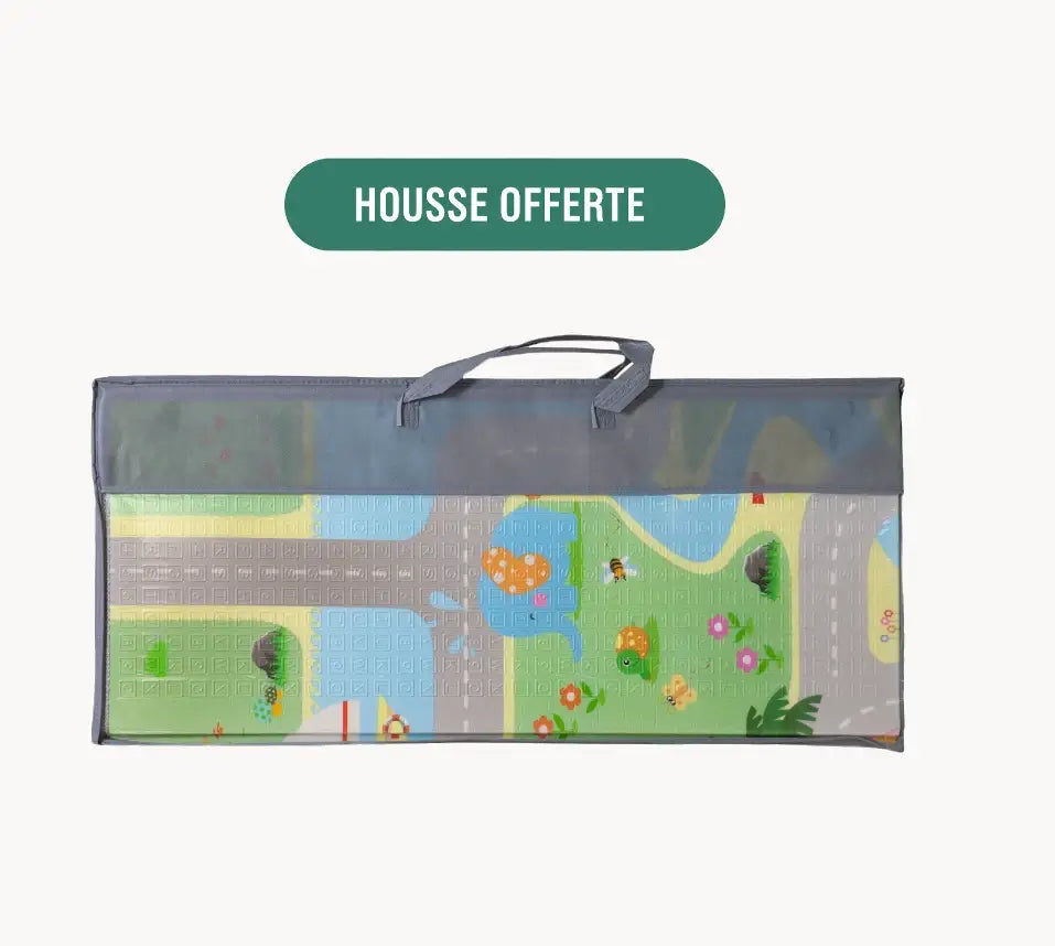 Tapis d'eveil Montessori vu de dessus